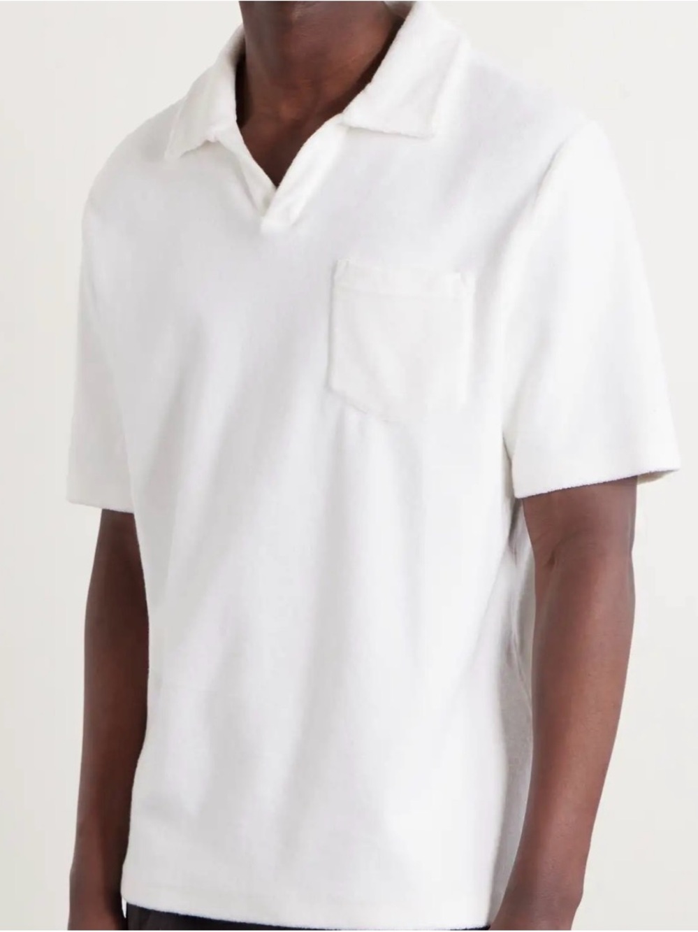 Mr P Cotton Terry Polo Shirt Size Large